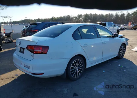 2016 Volkswagen Jetta 1.8T Sport из США, поврежденный, VIN 3VWD17AJ6GM415696